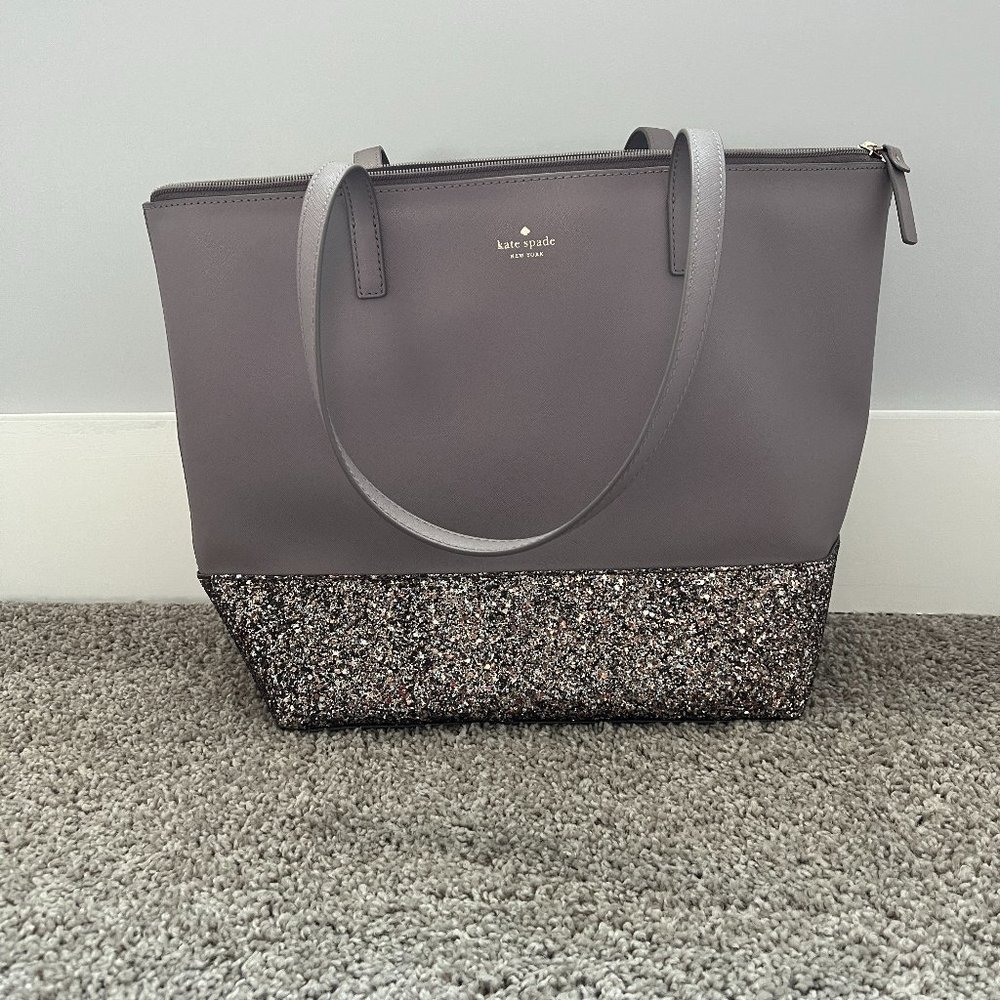 Kate Spade Greta Court Glitter Shoulder Bag